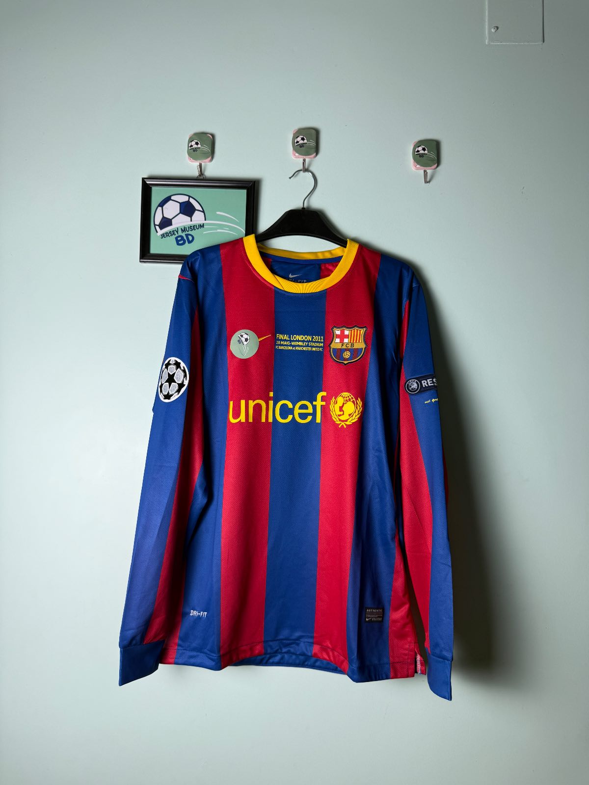 Barca 10-11 Home long sleeves