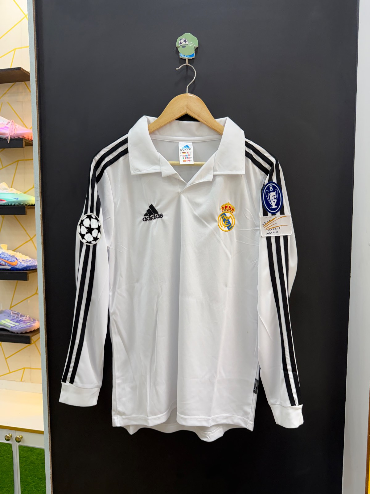 Real madrid 2000-2001 Home long sleeves
