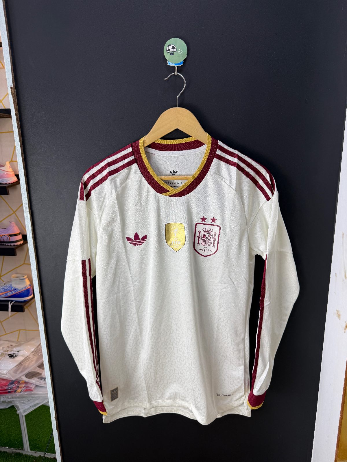 Spain 26 wc away long sleeves player ed