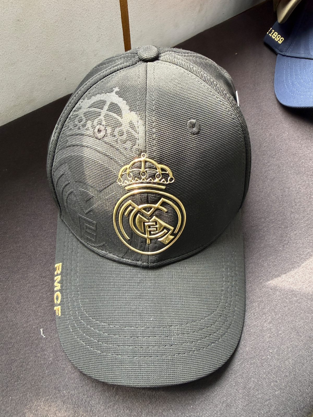 Real madrid black blue cap